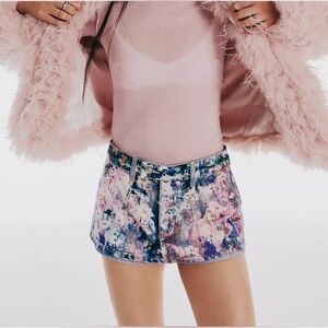 New! Free People The Free Gallivanting Illusion Skort! Size 28